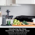 آب‌میوه‌گیری پرس سرد نینجا مدل Ninja NeverClog Cold Press Juicer JC151ANZ - Image 3