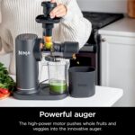 آب‌میوه‌گیری پرس سرد نینجا مدل Ninja NeverClog Cold Press Juicer JC151ANZ - Image 4